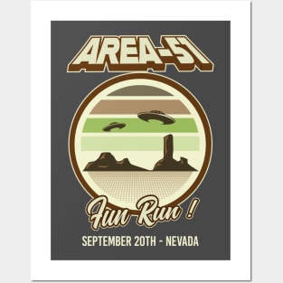 Area 51 Fun Run Posters and Art